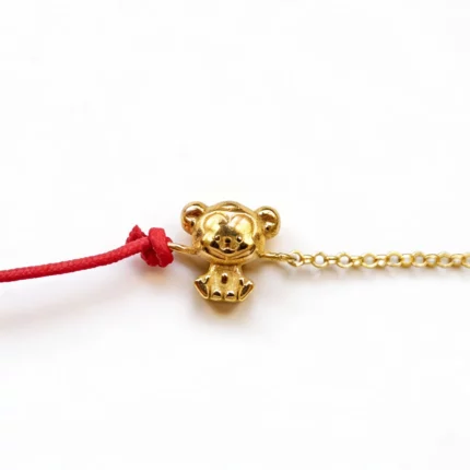 Pulsera de hilo rojo del Mono